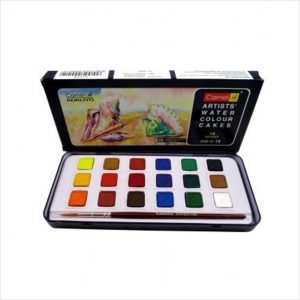 Camlin Artist Water Colour Cake - 18 Shades