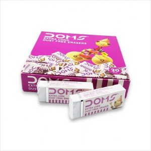 Doms extra Long eraser - Box of 20 piece