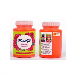 Fevicryl Acrylic Colour - 100 ml - Orange (17)