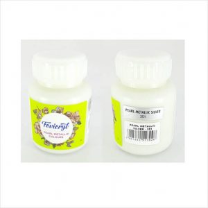 Fevicryl Acrylic Colour - 100 ml - Pearl Metallic Silver (351)