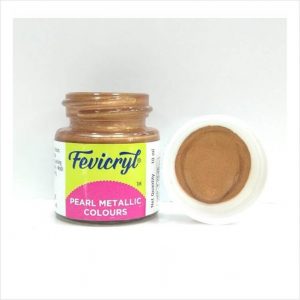 Fevicryl Pearl Metallic Bronze (355) - Acrylic colour - 10ml
