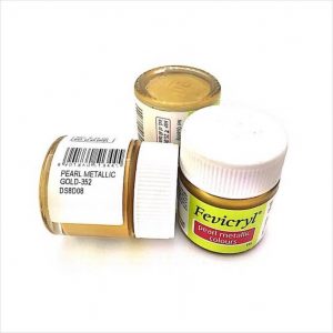 Fevicryl Pearl Metallic Gold (352) - Acrylic colour - 10ml