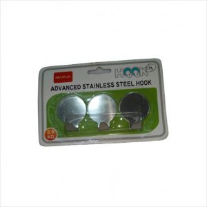 Wall Stick Hook - steel - set of 3 piece - Capacity  2.5 kg