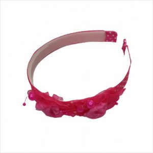 Cloth flower hairband - Pink
