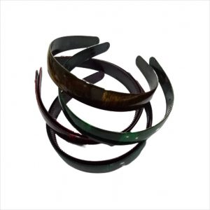 Black Printed Hairband - 1 inch - 1 Piece