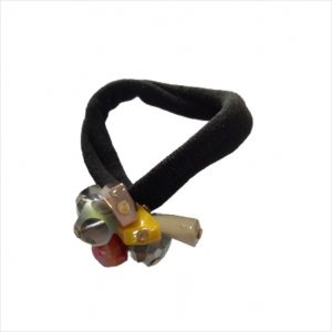 Black Rubber band with mani - 1 piece