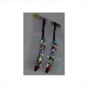 Stonned hair clips - 1 Pair