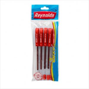 Reynolds Jiffy Gel Pens - Red - Pack of 5