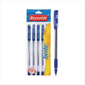 Reynolds Brite Ball Pen - Blue - Pack of 5 piece