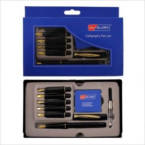 SKYGOOD Calligraphy Set with 6 Nibs and 6 Ink Cartridges