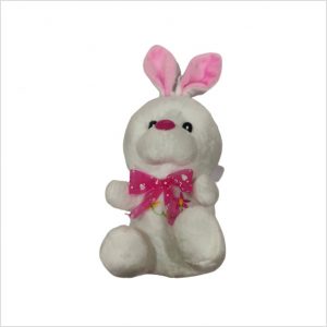 Rabbit - Soft Toy - White - 8 x 4.5 inch