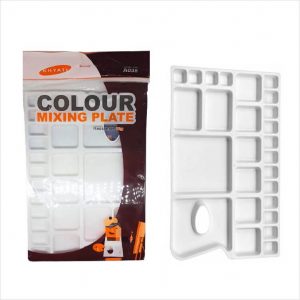 KHYATI Large Rectangle Shape Colour Mixing Palette for Artist/Students - 338 x 230 mm