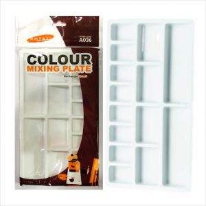 KHYATI Small Rectangle Shape Colour Mixing Palette for Artist/Students - 184 x 104 mm
