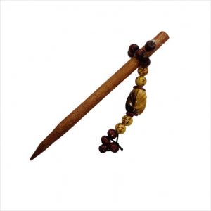 Wooden Handmade Classy Beads Collection Hair Stick (13cm) - 1 Piece