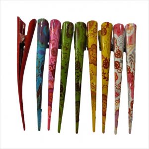 Alligator / Crocodile Long Metal Printed Hair Clip (13cm) - 1 Piece