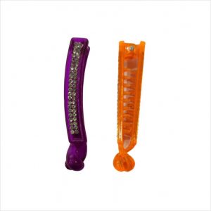 Banana Plastic Hair Clip with Stone (7cm) - 1 Piece