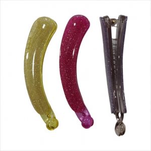 Banana Sparkle Hair Clip (10cm) - 1 Piece