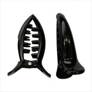 Banana Hair Clip Black (6cm) - 2 Piece