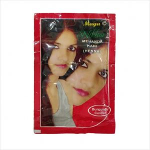 Maya Nikhar Heena Hair Hehandi - Burgundy - 45gm