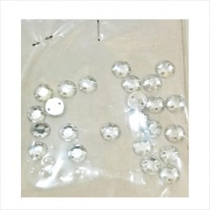 White Kundan small (Decorative material)