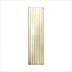 Paper straw - White and blue strips - Pack of 20 piece