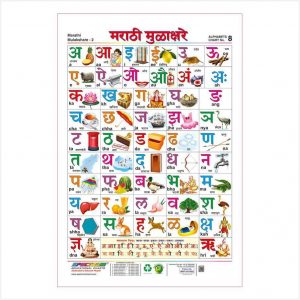 Educational Wall Chart - Marathi Mulakshare - 1 Piece
