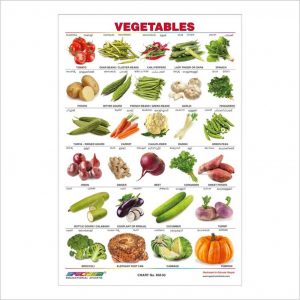 Educational Wall Chart - Vegetables- 1 Piece