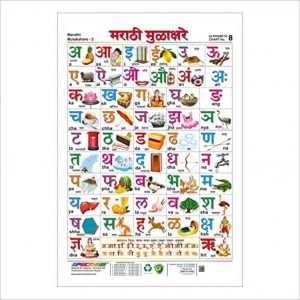 Educational Wall Chart Big Size  - Marathi Mulakshare - 1 Piece