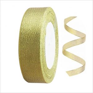 Golden Zari Ribbons for Decorations - 1 Mtr