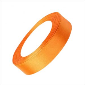 Orange Satin Ribbon 1/2 Inch Wide - 1 Roll
