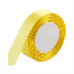 Yellow Satin Ribbon 1/2 Inch Wide - 1 Roll