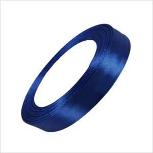 Blue Satin Ribbon 1/2 Inch Wide - 1 Roll