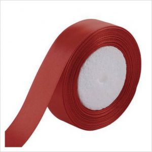 Red Satin Ribbon 1/2 Inch Wide - 1 Roll