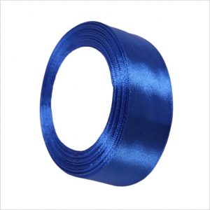 Blue Satin Ribbon 1 Inch Wide - 1 Roll