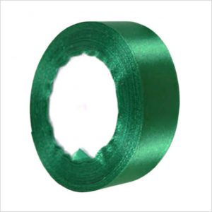 Green Satin Ribbon 1 Inch Wide - 1 Roll