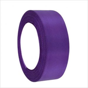 Purple Satin Ribbon 1 Inch Wide - 1 Roll