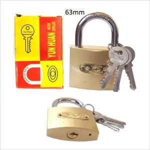YunHuan 63 MM Hardened Steel Padlock