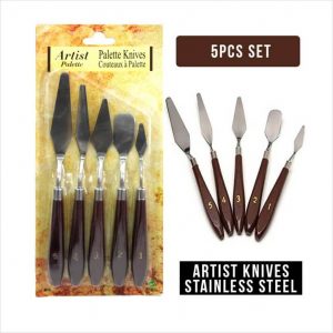 Artist Palette Knives - Painting knife set - Pack of 5 - No. 1, 2, 3, 4, 5