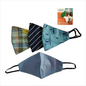 GENNEX Cotton 2-Layers Fancy Face Mask for Adults - 1 Pcs