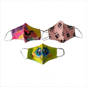 2-Layers Fancy Face Mask for Kids - 1 Pcs