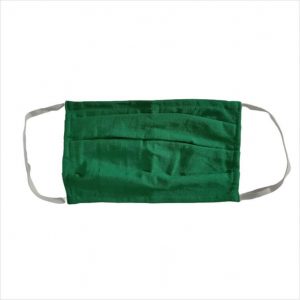 Green Cotton Face Mask for Adults - 1 Pcs
