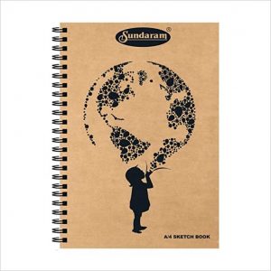 Sundaram Sketch Book (Drawing Book) - Spiral - A4 - 100 pages
