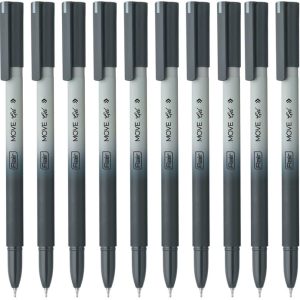Flair Move Gel Pen - Black - Pack of 10