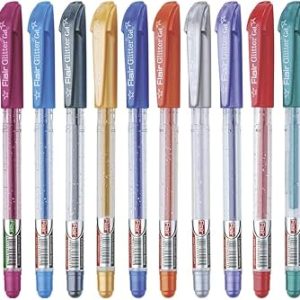 Flair Glitter / Sparkle - Colour Pen Set of 10 Pens
