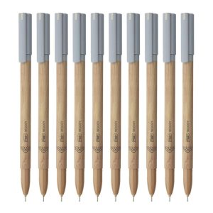 Flair Woody Ball Pen - Black - Pack of 10