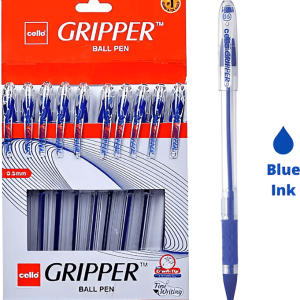 Cello Gripper Ball Pen - Blue - Pack of 10