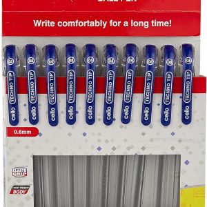 Cello Techno Tip Ball Pen - Blue - Pack of 10