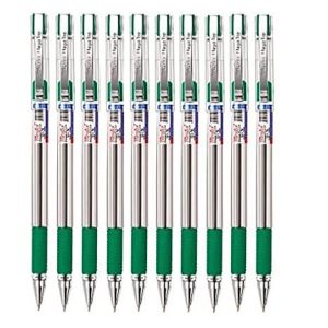 Montex Megatop Ball Pen - Green- Pack of 10