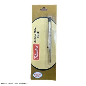 Montex Jumbo Metal Refill - Black - 2 piece