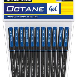 Classmate Octane Gel Pen - Blue Body - Blue- Pack of 10